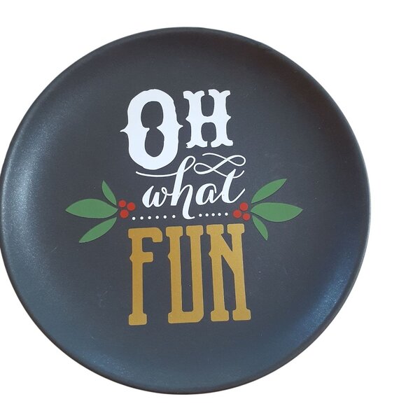 Lot of 4 Clay Art Christmas 6" Plates Holiday Dinnerware Serving Dessert Cookie - Picture 7 of 7